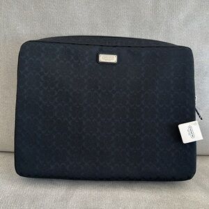 Coach signature laptop case (black)